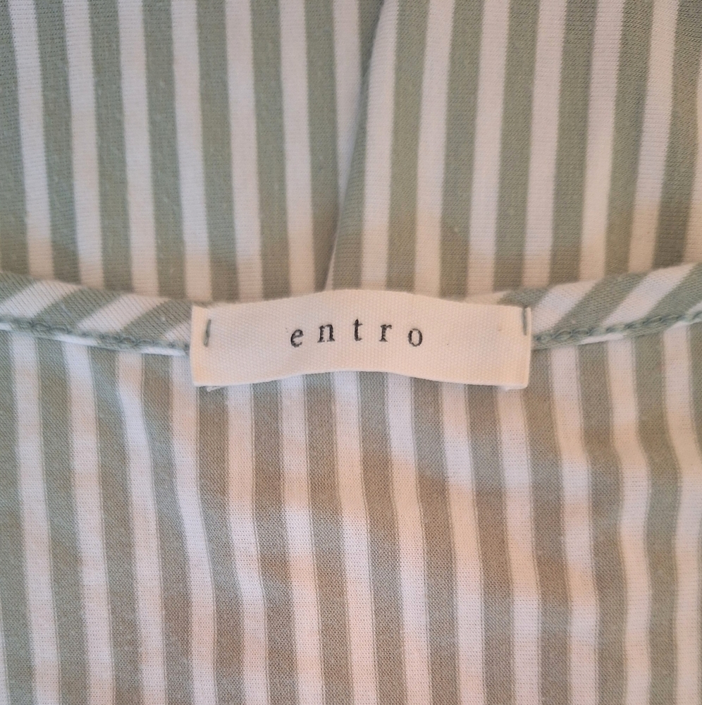 Entro Striped Babydoll Mini Dress Sz Small *X - Picture 4 of 5